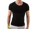 GINA pánské tričko s krátkým rukávem, krátký rukáv, bezešvé, jednobarevné Eco Bamboo 58006P  - černá  L/XL