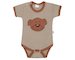 Kojenecké bavlněné body s krátkým rukávem New Baby BrumBrum latte brown