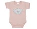 Kojenecké bavlněné body s krátkým rukávem New Baby BrumBrum old pink