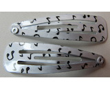 2x prolamovací sponka noty (SB019y)
