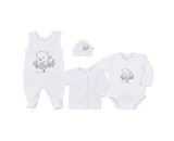 4-dílná kojenecká souprava Koala Sleeping Bear bílá