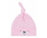 Bavlněná kojenecká čepička Bobas Fashion Lucky růžová