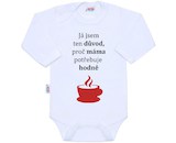 Body s potiskem New Baby ...hodně kávy...