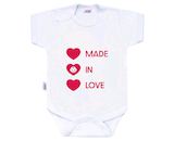 Body s potiskem New Baby MADE IN LOVE