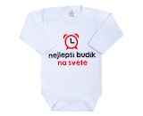 Body s potiskem New Baby nejlepší budík na světě