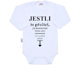 Body s potiskem New Baby ..vyměnit plínku..