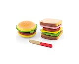 Dětská dřevěná hračka Viga Hamburger a Sendvič