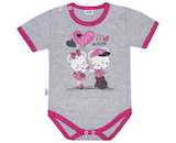 Dětské body s krátkým rukávem New Baby Love Mouse
