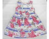 Dívčí bavlněné šaty s květy George vel. 98