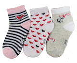 Dívčí ponožky zkrácené výšky Sockswear 3 páry (56517)