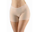 GINA dámské boxerky delší nohavička, kratší nohavička, bezešvé, klasické, jednobarevné Eco Bamboo 03018P  - béžová  XL/XXL