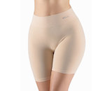 GINA dámské boxerky prodloužené, kratší nohavička, bezešvé, klasické, jednobarevné Eco Bamboo 03019P  - béžová  L/XL