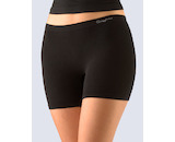 GINA dámské boxerky vyšší, kratší nohavička, bezešvé, klasické, jednobarevné Bamboo PureLine 03013P  - černá  M/L