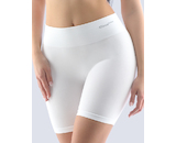 GINA dámské boxerky prodloužené, kratší nohavička, bezešvé, klasické, jednobarevné Bamboo PureLine 03017P  - bílá  M/L