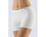 GINA dámské boxerky vyšší, kratší nohavička, bezešvé, klasické, jednobarevné Natural Bamboo  03015P  - bílá dunaj L/XL