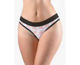GINA dámské kalhotky bokové - brazilky, šité, s potiskem Disco XVIII 16179P - černá maracuja 34/36