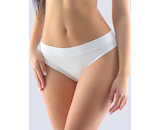 GINA dámské kalhotky bokové se širokým bokem, širší bok, šité, jednobarevné Disco Bamboo Solid 16163P - bílá 34/36