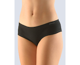 GINA dámské kalhotky francouzské, bezešvé, bokové, jednobarevné MicroBavlna 04004P  - černá  S/M