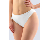 GINA dámské kalhotky klasické s úzkým bokem, úzký bok, bezešvé, jednobarevné Bamboo PureLine 00018P  - bílá  L/XL