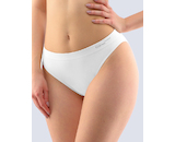 GINA dámské kalhotky klasické s úzkým bokem, úzký bok, bezešvé, jednobarevné Bamboo PureLine 00018P - bílá M/L