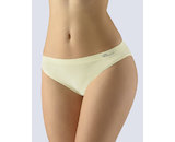 GINA dámské kalhotky klasické s úzkým bokem, úzký bok, bezešvé, jednobarevné Bamboo Soft 00046P  - vanilková  S/M