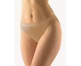 GINA dámské kalhotky klasické s úzkým bokem, úzký bok, bezešvé, jednobarevné Eco Bamboo 00037P  - béžová  L/XL