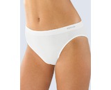 GINA dámské kalhotky klasické s úzkým bokem, úzký bok, bezešvé, jednobarevné MicroBavlna 00005P  - bílá  M/L