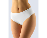 GINA dámské kalhotky klasické, širší bok, bezešvé, jednobarevné Bamboo PureLine 00019P - černá S/M