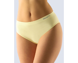 GINA dámské kalhotky klasické, širší bok, bezešvé, jednobarevné Bamboo PureLine 00019P - vanilková L/XL