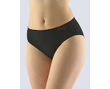 GINA dámské kalhotky klasické, širší bok, bezešvé Natural Bamboo 00041P - černá kofola S/M