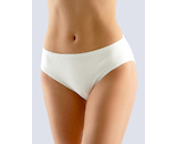GINA dámské kalhotky klasické, širší bok, šité, jednobarevné  10225P  - bílá  50/52