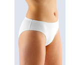 GINA dámské kalhotky klasické, širší bok, šité, jednobarevné Alice 10224P  - bílá  50/52