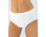 GINA dámské kalhotky klasické mama, větší velikosti, bezešvé, jednobarevné Bamboo PureLine 01001P  - bílá  L/XL