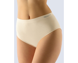 GINA dámské kalhotky klasické mama, větší velikosti, bezešvé, jednobarevné Bamboo PureLine 01001P  - tělová  L/XL