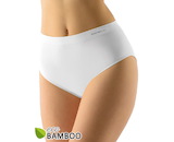 GINA dámské kalhotky klasické mama, větší velikosti, bezešvé, jednobarevné Eco Bamboo 01002P  - bílá  XL/XXL