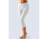 GINA dámské legíny 7/8 délka, 7/8 kalhoty, šité, klasické, jednobarevné  95004P  - bílá  XL