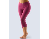 GINA dámské legíny 7/8 délka, 7/8 kalhoty, šité, klasické, jednobarevné  95004P  - vínová  L