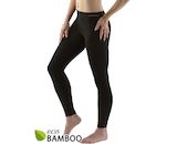 GINA dámské legíny dlouhé, bezešvé, klasické Eco Bamboo 95031P  - černá  M/L