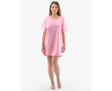 GINA dámské maxitriko dámské krátký rukáv, šité, s potiskem Pyžama 2022 19136P  - magnolie petrolejová XL