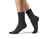 GINA dámské ponožky klasické, bezešvé, jednobarevné Bambusové ponožky 82003P  - černá  35/38