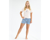 GINA dámské pyžamo krátké dámské, šité, s potiskem Pyžama 2024 19148P  - fruktóza pomnenková XL