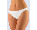 GINA dámské tanga boková, úzký bok, bezešvé, bokové, jednobarevné Bamboo Cotton 05010P - bílá M/L