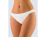 GINA dámské tanga boková, úzký bok, bezešvé, bokové, jednobarevné Bamboo Cotton 05010P  - bílá  S/M