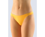 GINA dámské tanga boková, úzký bok, bezešvé, bokové, jednobarevné MicroBavlna 05001P - sv. oranžová S/M