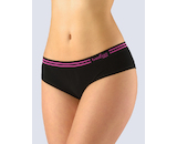 GINA dámské tanga francouzská, francouzské, bezešvé, bokové Bamboo 04020P - černá višňová M/L