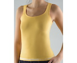 GINA dámské tílko, širší ramínka, bezešvé Bamboo Cotton 08987P - angreštová bílá S/M
