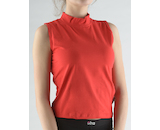 GINA dámské tričko bez rukávů, skampolo, šité, jednobarevné  98016P  - třešňová  S