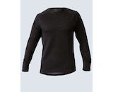 GINA dámské tričko s dlouhým rukávem uni, dlouhý rukáv, šité, jednobarevné Merino Thermolite 88014P  - černá šedá XS