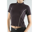 GINA dámské tričko s krátkým rukávem, krátký rukáv, šité  98019P  - melta písková M