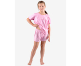 GINA dětské pyžamo krátké dívčí, šité, s potiskem Pyžama 2022 29008P  - cukrová fruktóza 152/158
